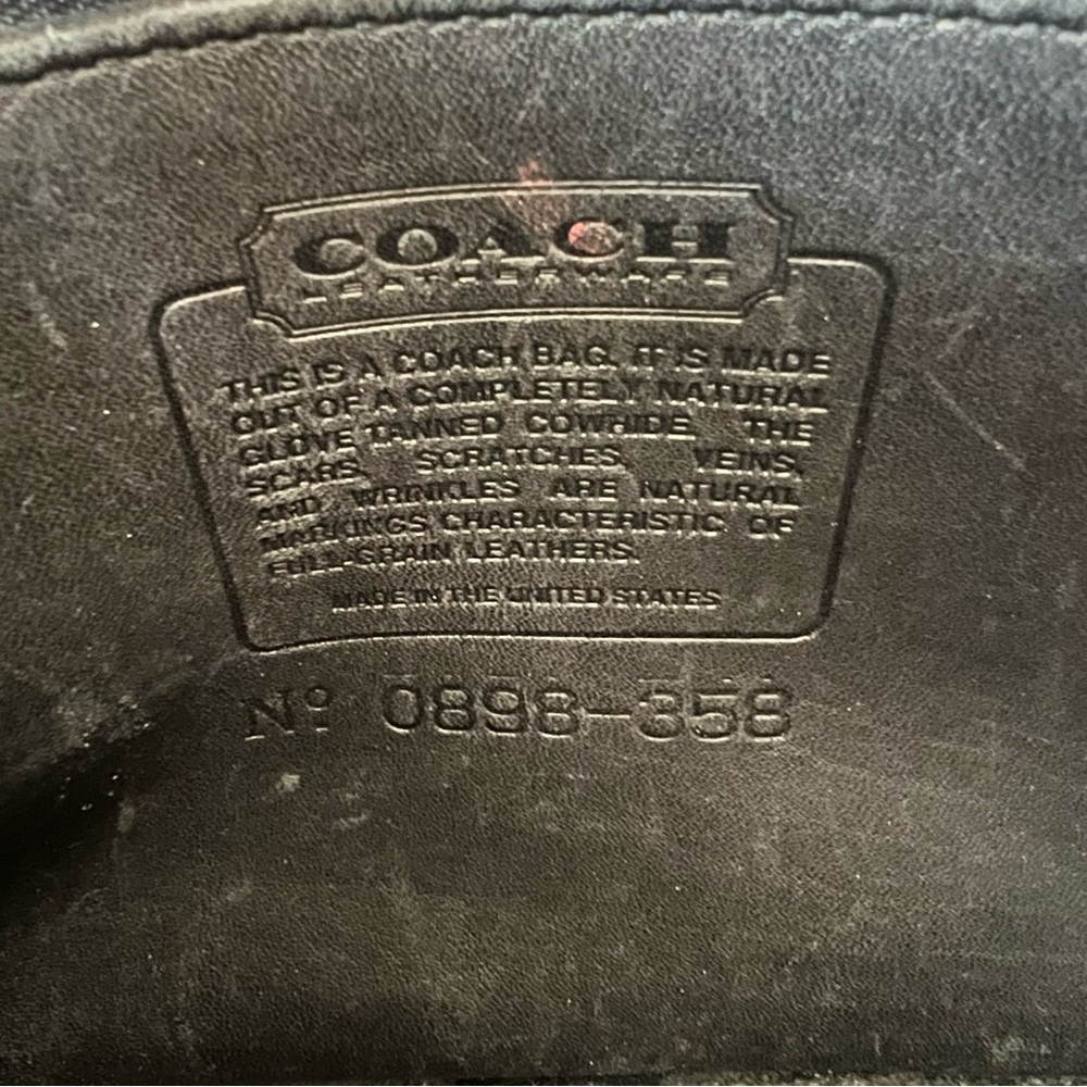 Vintage Coach 9790 City Bag Shoulder Bag Turnlock Crossbody Black Bag - Picture 3 of 16